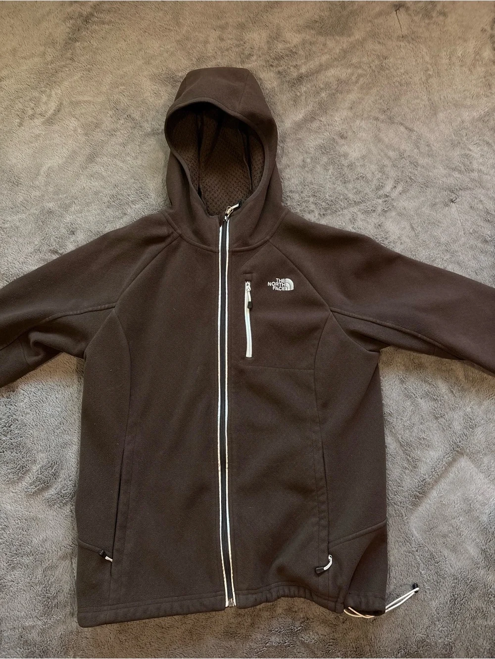 The North Face Brown Sherpa Fleece Hoodie